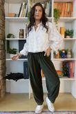 Terry B Classic Relaxed Pant Deep Moss